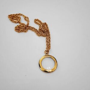 Vintage Magnifying Glass Pendant